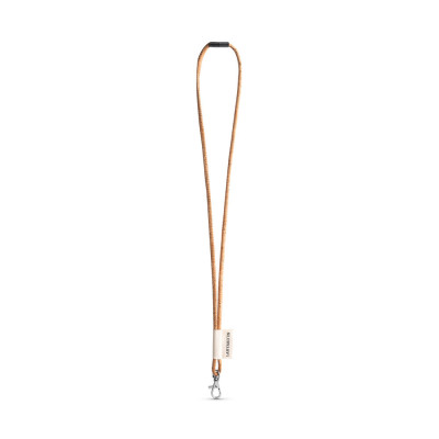 SET Lanyard CORK Long (Ø 5 mm) with Hook Trigger Snap 9 mm and safety lock Ø 5 mm